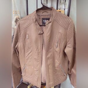 Vintage brown leather coat